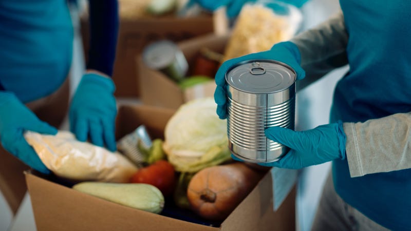 Food bank volunteers