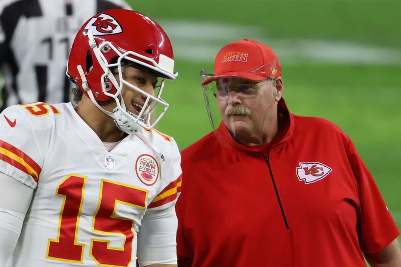 Patrick Mahomes and Chiefs coach Andy Reid