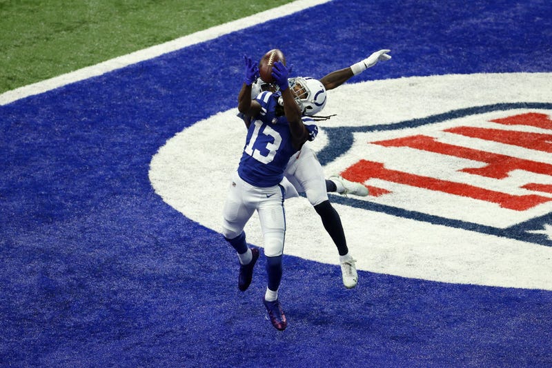 T.Y. Hilton leaps for a touchdown grab against the Titans.