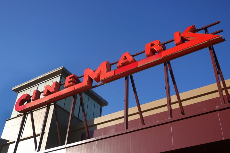 Cinemark movie theater sign