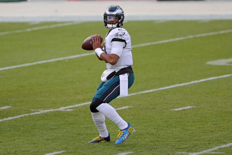 Jalen Hurts #2 of the Philadelphia Eagles