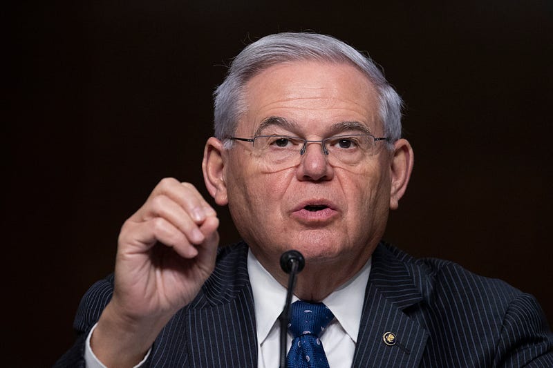 New Jersey Sen. Bob Menendez speaks during a Senate Judiciary Subcommittee on Border Security and Immigration hearing on Capitol Hill on December 16, 2020 in Washington, DC. Menendez addressed the "American Rescue Plan" in an online town hall February 18, 2021.