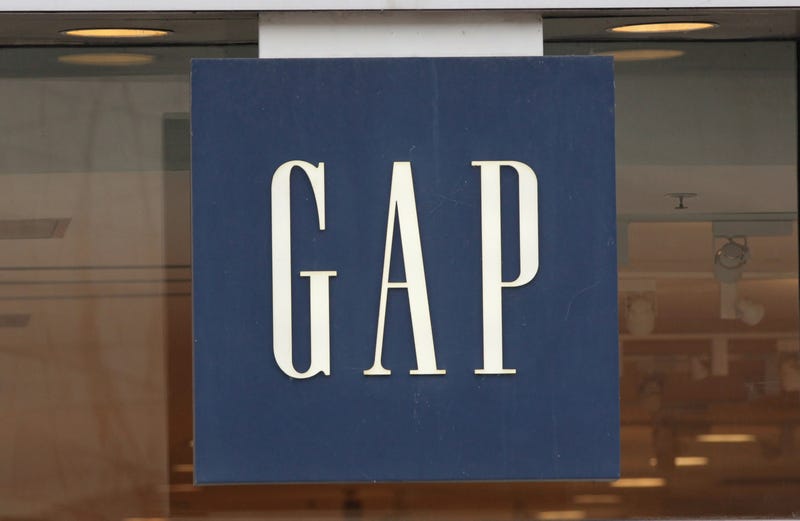 A sign hangs above the entrance of a GAP store on October 13, 2011 in Chicago, Illinois.