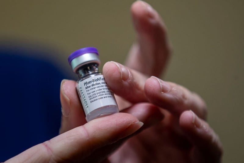The Pfizer-BioNTech COVID-19 vaccine being prepared prior to a vaccine event at Kaiser Permanente Capitol Hill Medical Center on December 17, 2020 in Washington, DC.
