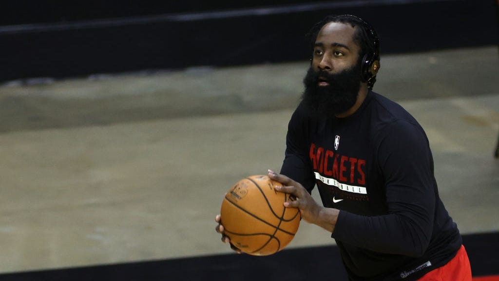 Report: James Harden displaying 'uncharacteristic level of frustration,' threw ball at rookie in practice