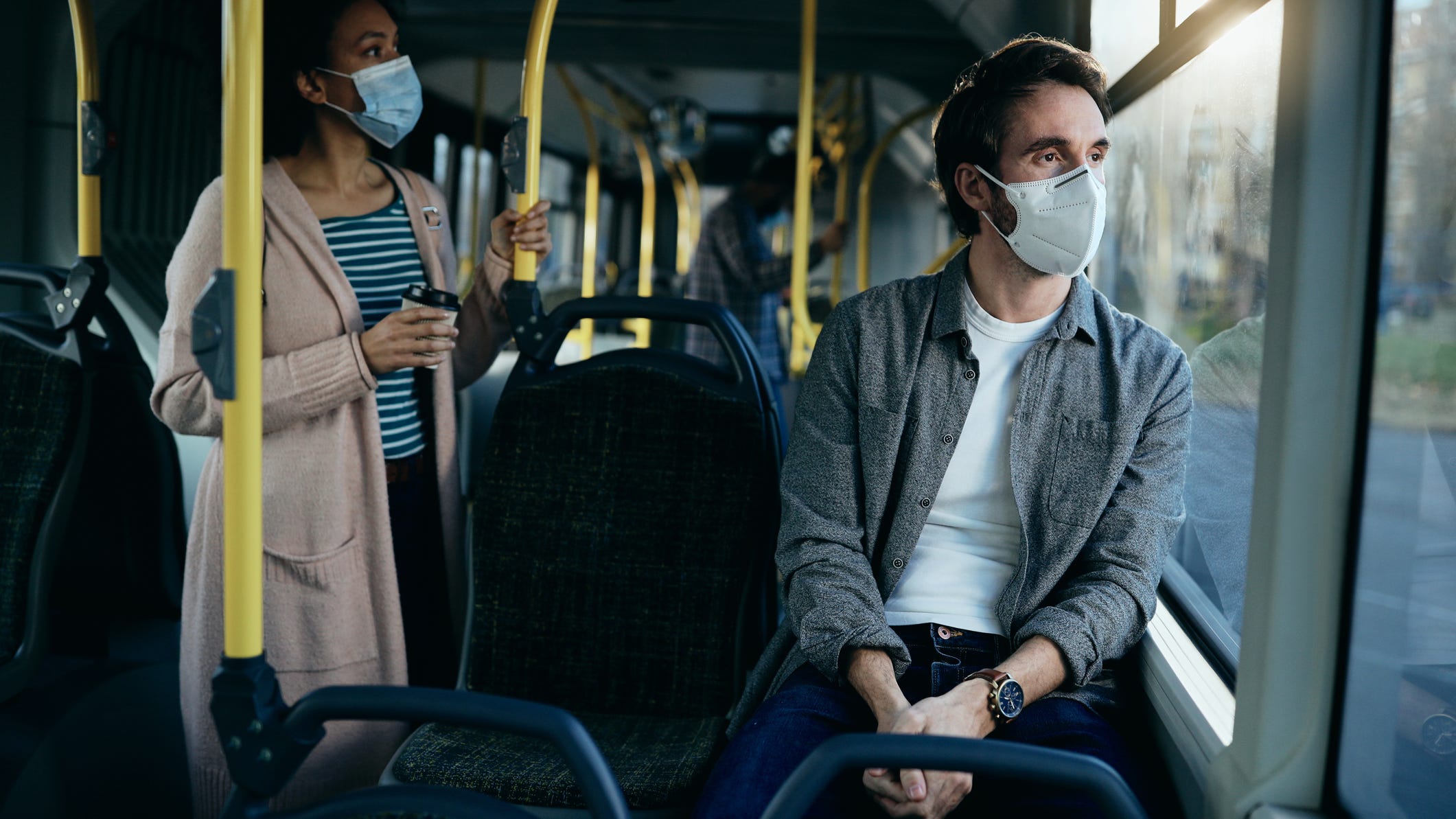Masks not required on airplanes, but local buses still mandating
