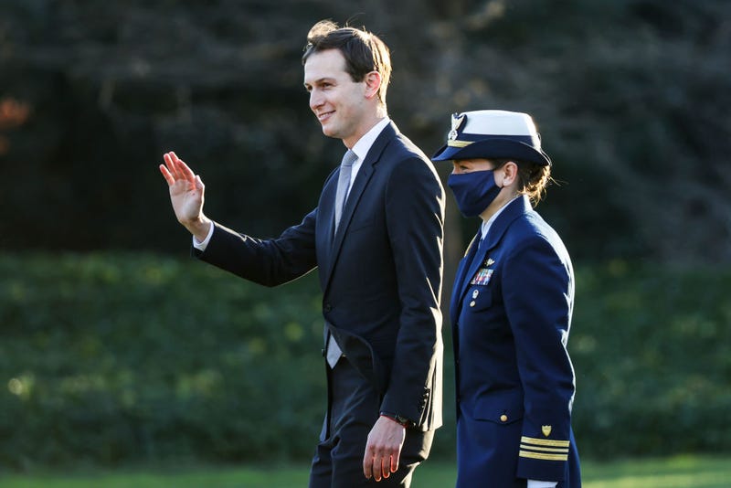 Former Senior Advisor to the President Jared Kushner walks on the south lawn of the White House to board Marine One on December 23, 2020 in Washington, DC.