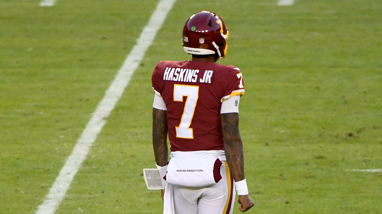Twitter reacts to Dwayne Haskins being waived by the Washington Football Team