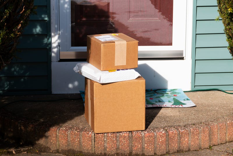 Packages on a doorstep