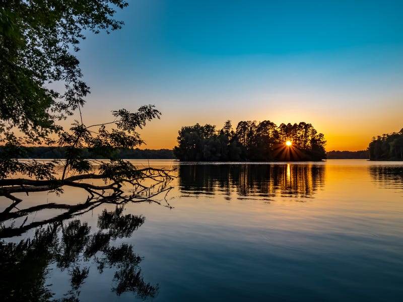 Sunset over Pymatuning Lake in Western Pennsylvania