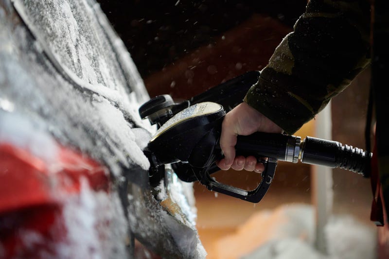 Gas pump in car
