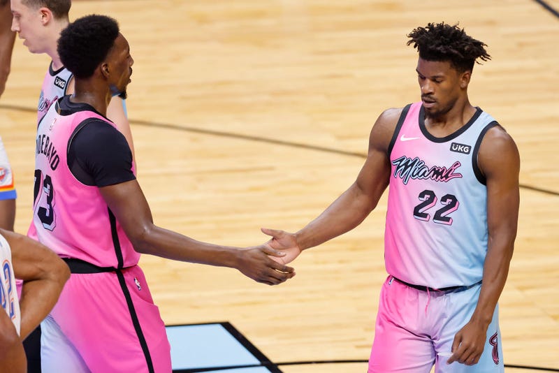 Bam Adebayo and Jimmy Butler
