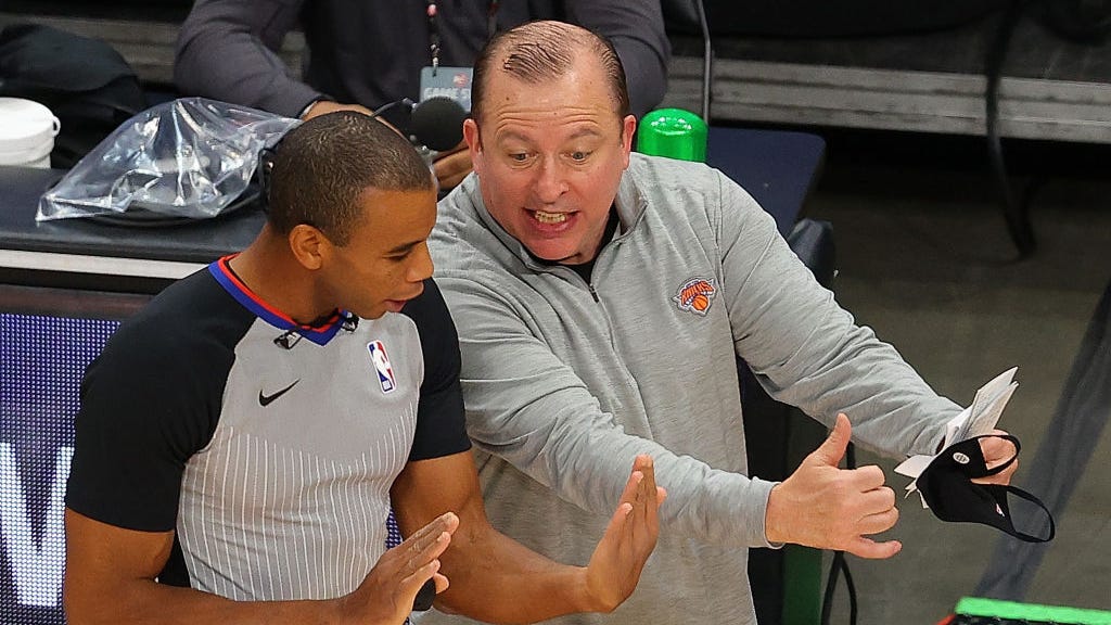 Tom Thibodeau joins Steve Nash in his frustration of Trae Young's foul-drawing ways