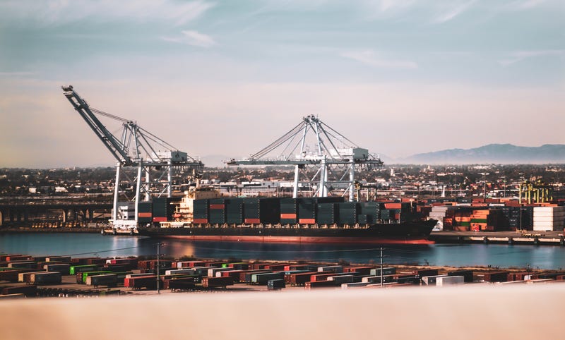 Cargo Container at Port of Long Beach