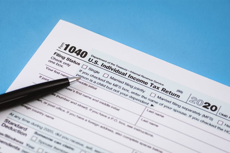 Tax return stock photo. 