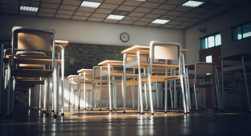 near empty classroom