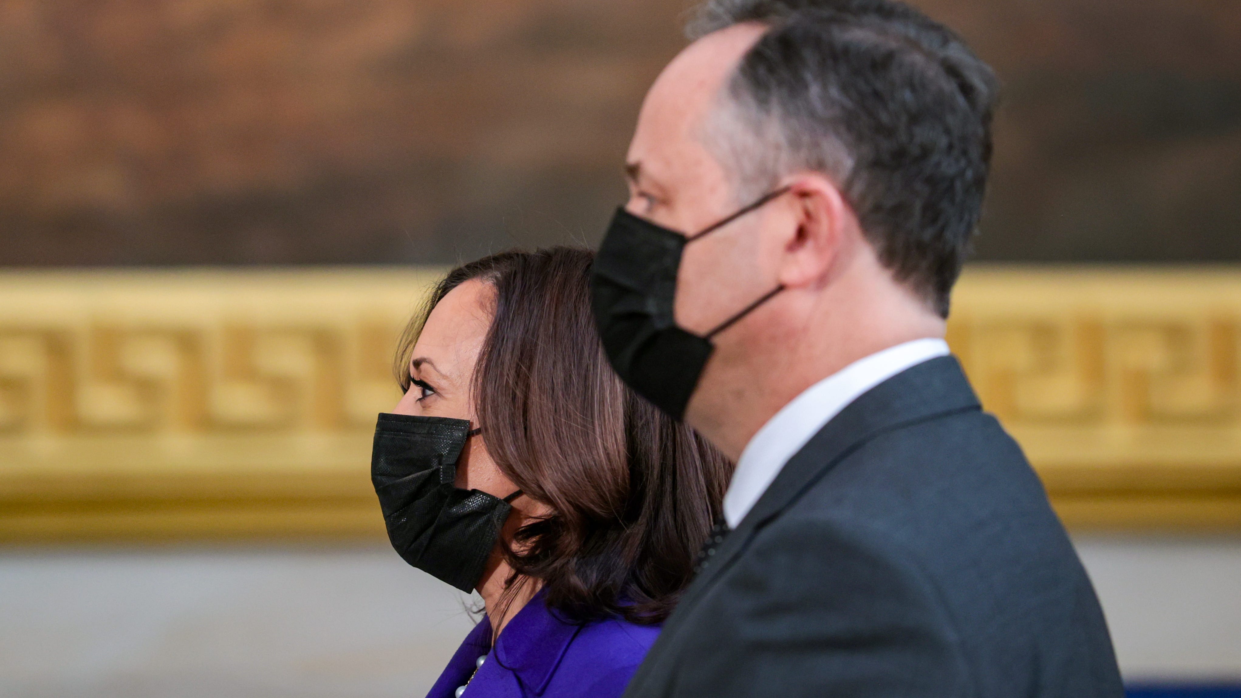 VIDEO: Congressional leaders present Biden, Harris with gifts, including flags flown over Capitol during inauguration