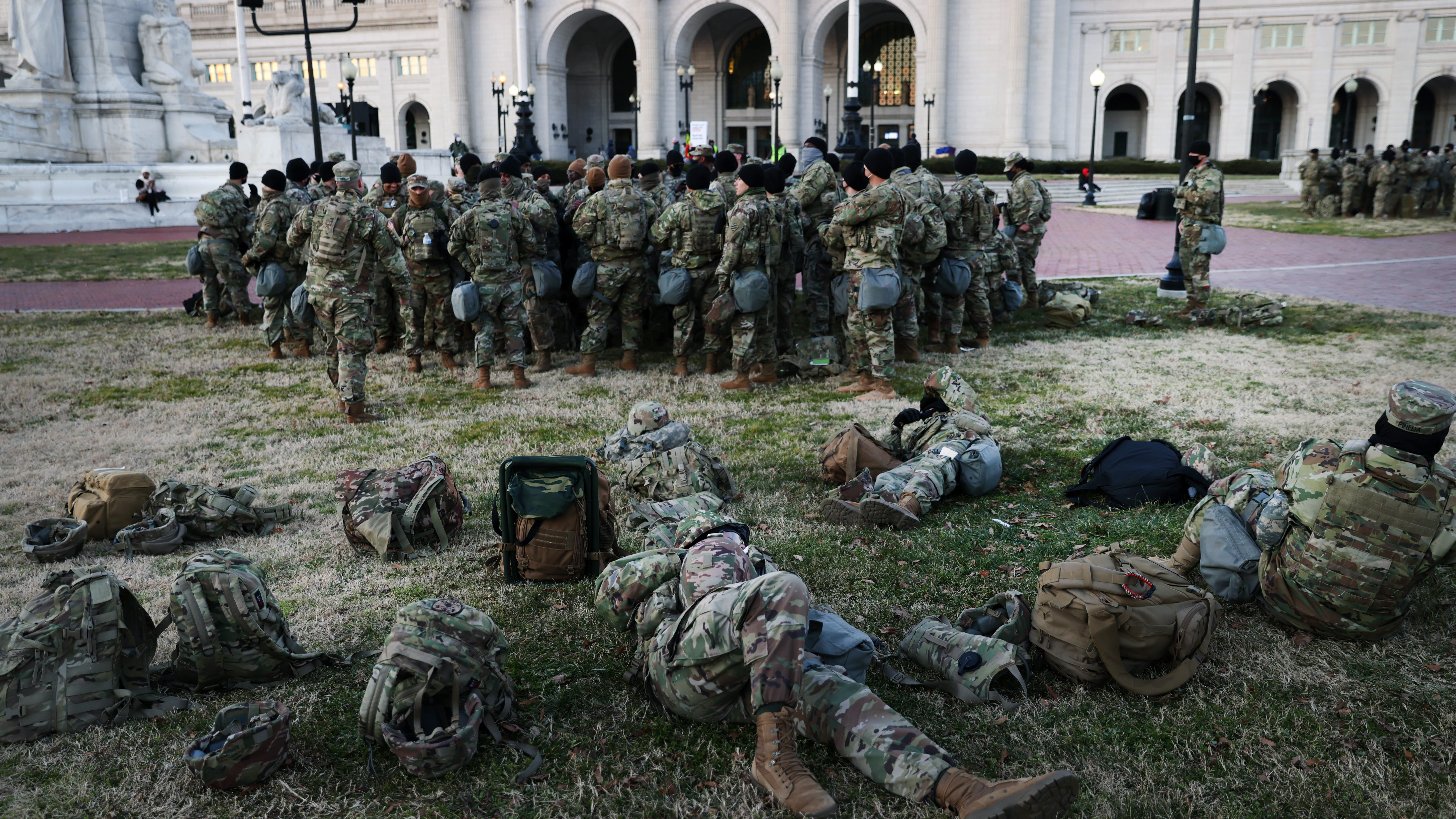 Guard troops sleeping in Congress parking garages sparks outrage