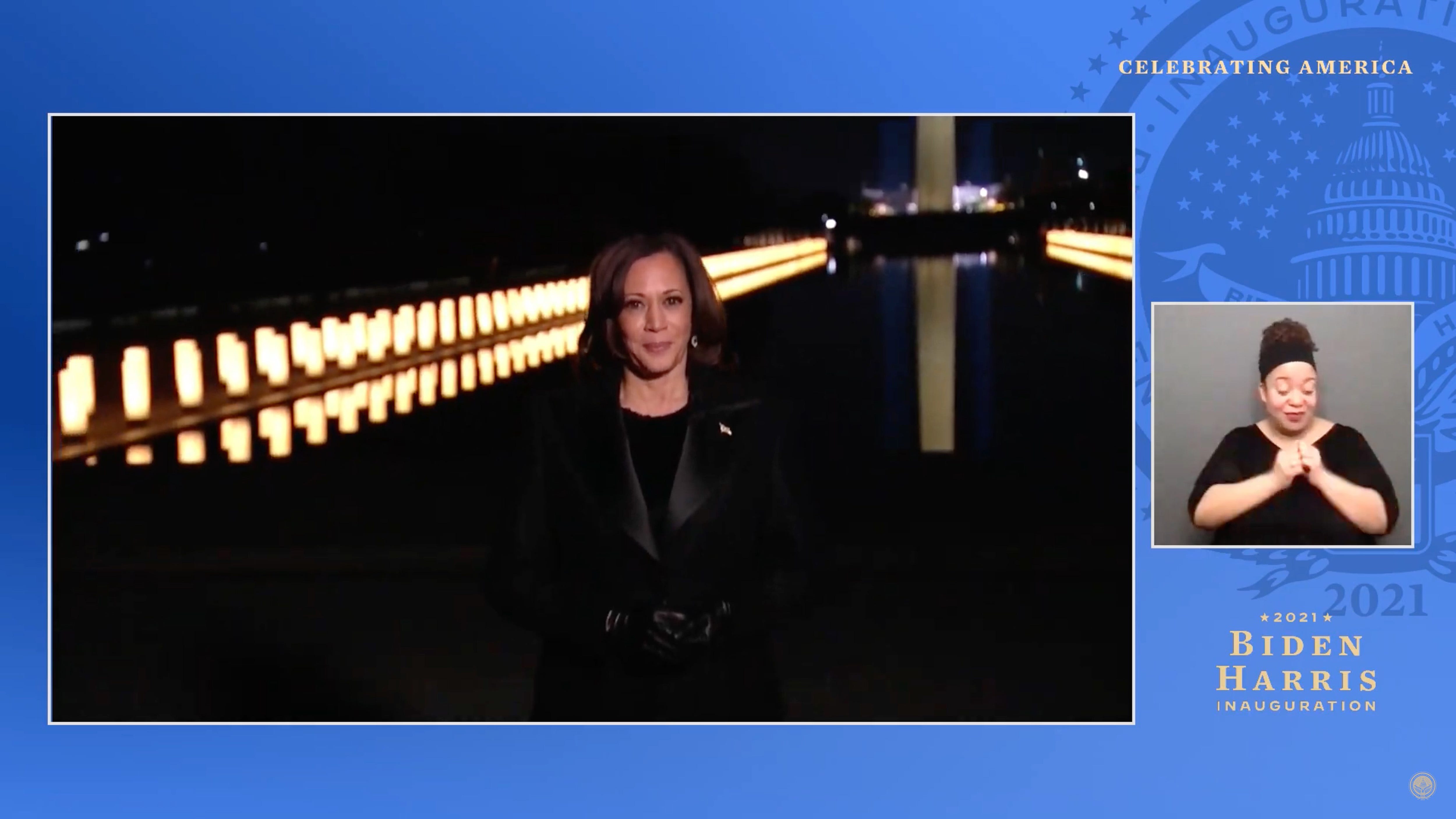 VIDEO: Kamala Harris, against backdrop of Washington Monument, speaks at 'Celebrating America' special
