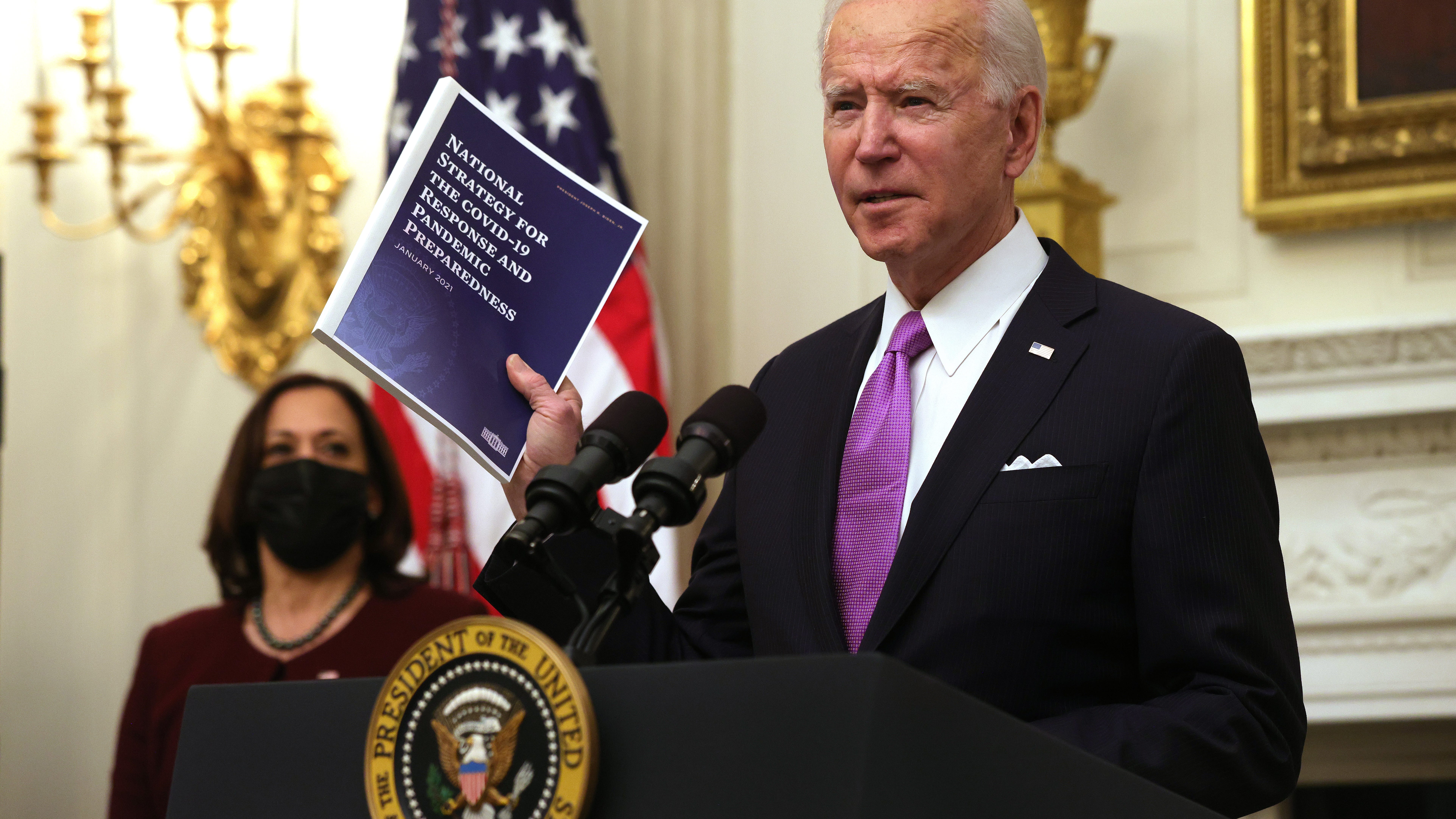 Biden says US will be able to vaccinate all Americans by end of May, moving up timeline two months