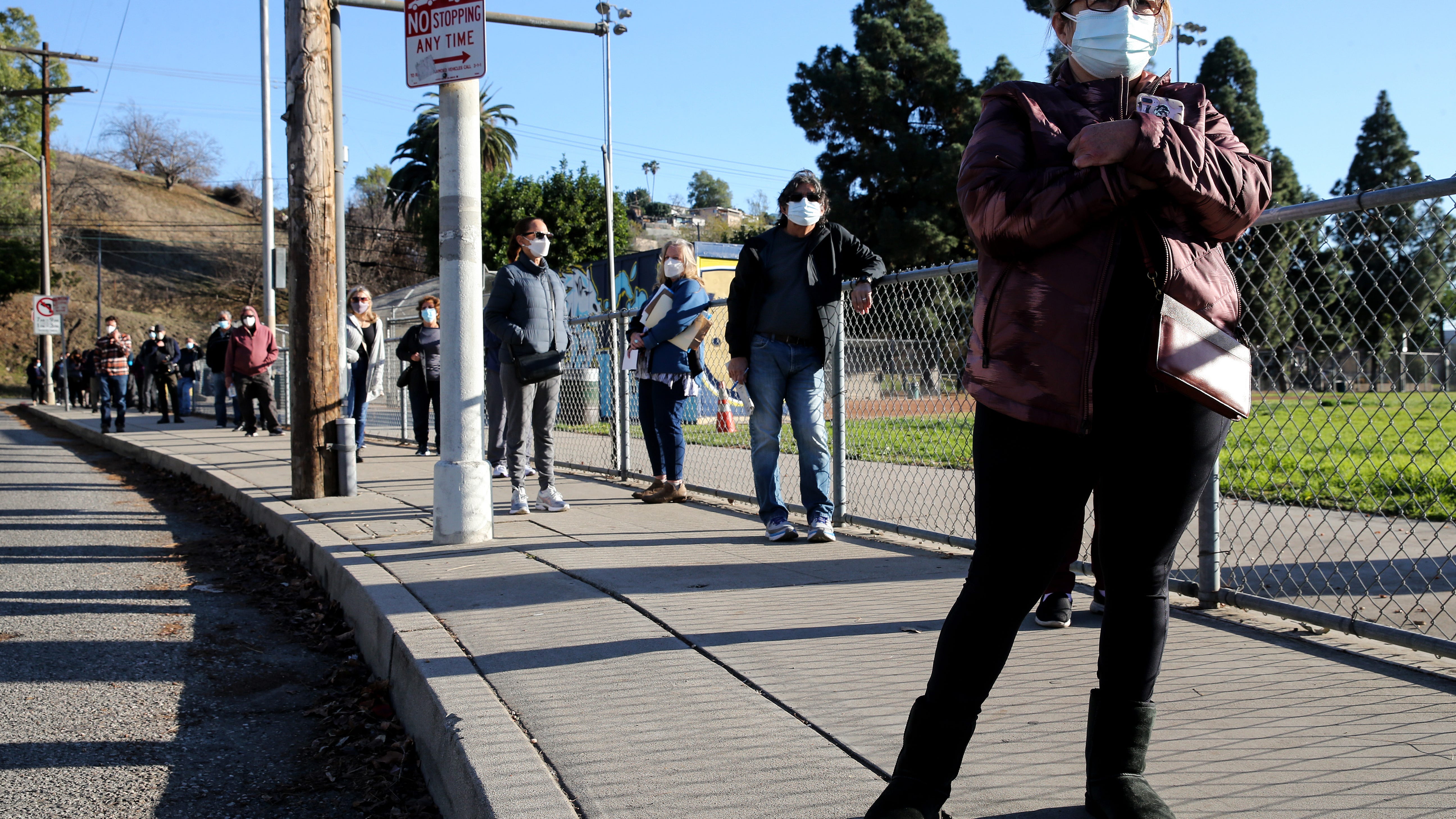 South Bay grandmother waits hours in cold for COVID-19 vaccine