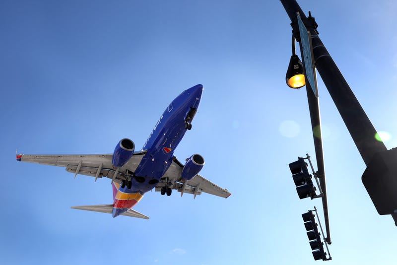 Airplane flying