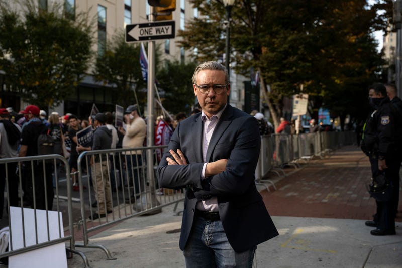 Al Schmidt stands outside the Pennsylvania Convention Center on Nov. 6, 2020, in Philadelphia.