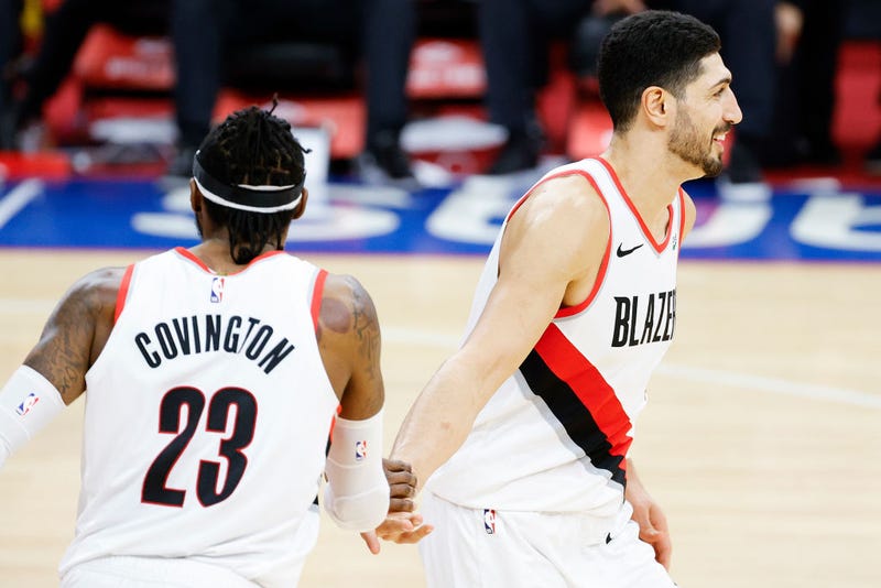 Robert Covington and Enes Kanter