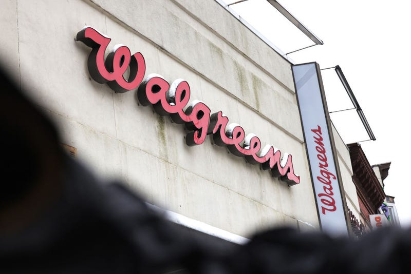 A Walgreens sign.