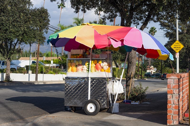 street fruit cart