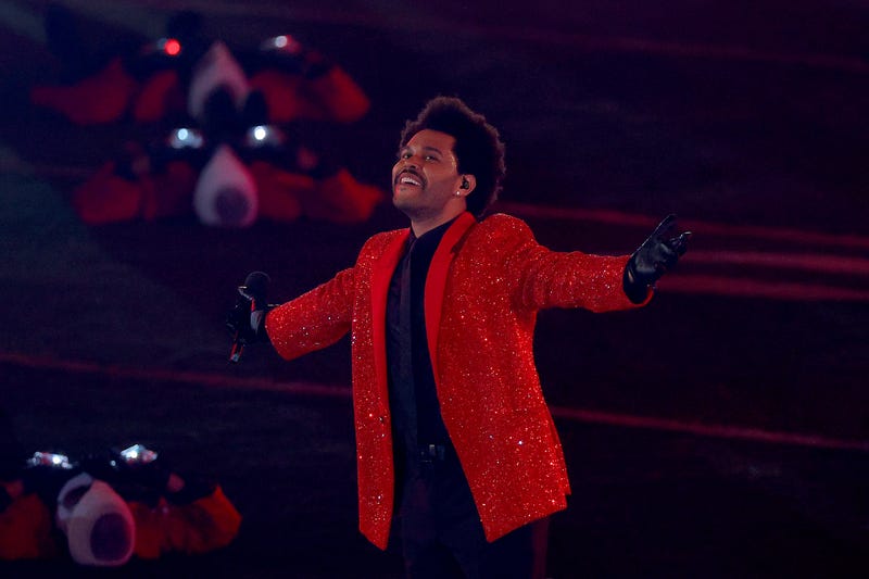 The Weeknd performs