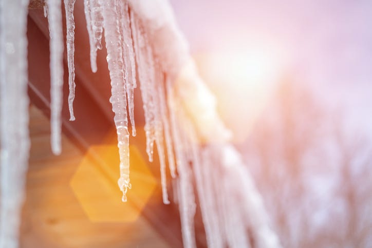 melting icicle