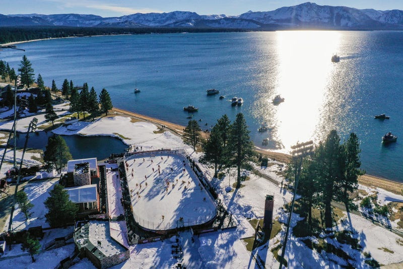 The scene for Sunday's NHL Outdoors Game at Lake Tahoe