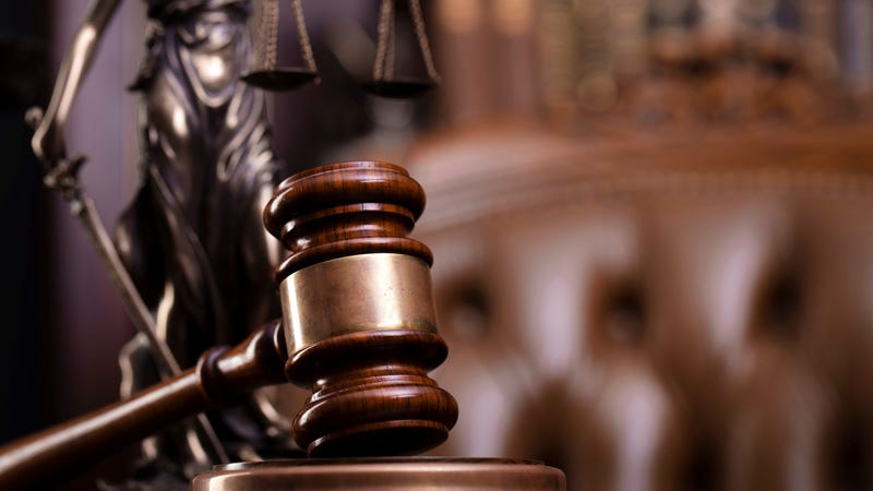 A courtroom gavel.