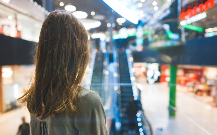 Girl at mall