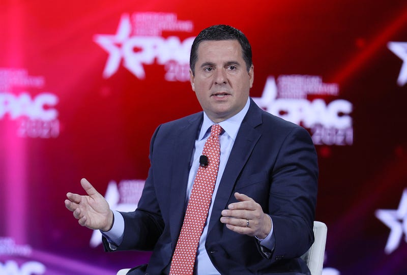 Rep. Devin Nunes (R-CA) addresses the Conservative Political Action Conference held in the Hyatt Regency on February 27, 2021 in Orlando, Florida.