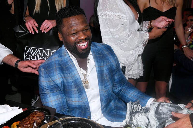 Curtis "50 Cent" Jackson III attends as Haute Living celebrates 50 Cent with Wrist Aficionado and Rolls-Royce Motor Cars at The Setai Miami Beach on February 27, 2021.