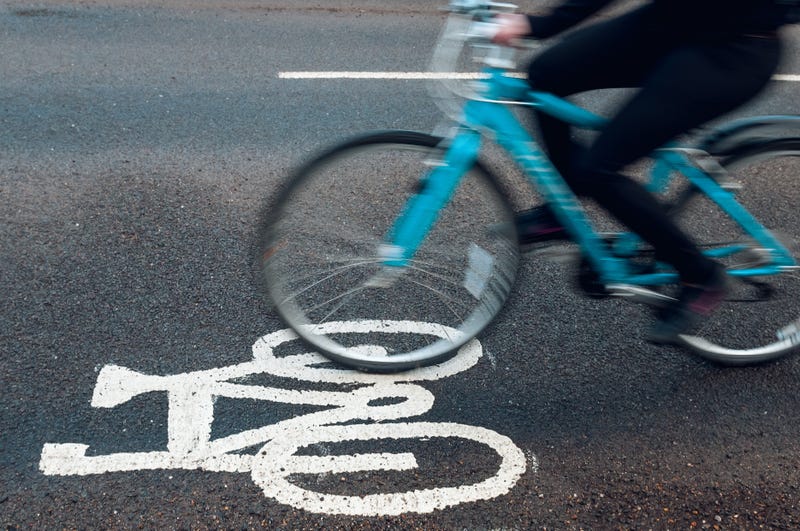 Protected bike lane