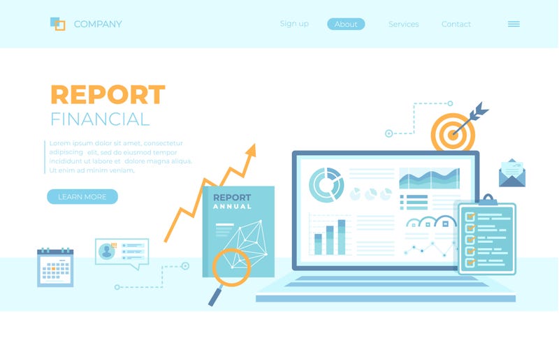 Financial report: accounting, analysis, audit, research, results