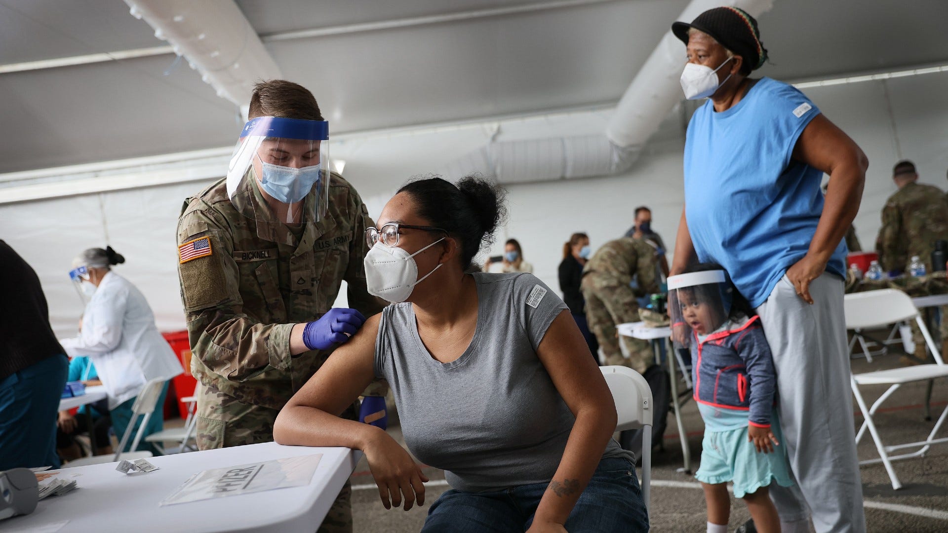 DoD teams administer 50K vaccines a day, 500,000 in less than a month