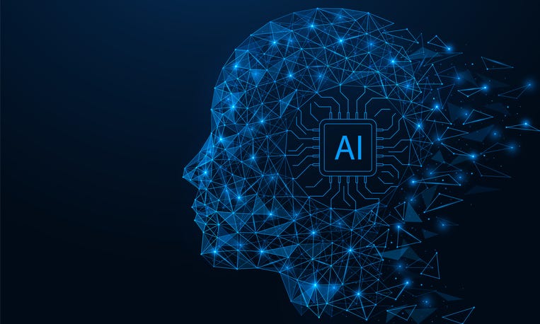 An illustration denoting artificial intelligence. 