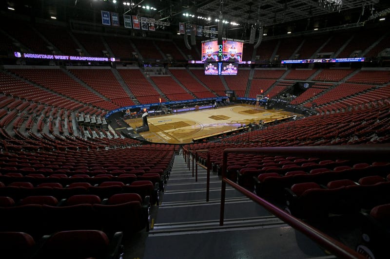 The inside of the Thomas and Mack Center