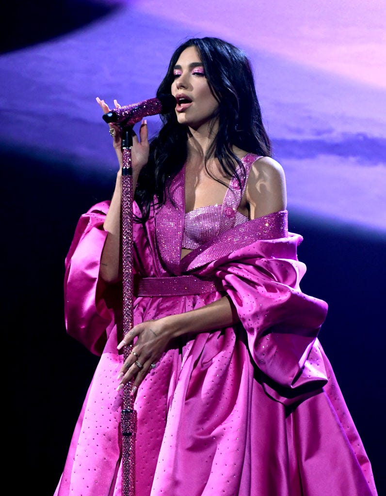 Dua Lipa performs onstage during the 63rd Annual GRAMMY Awards