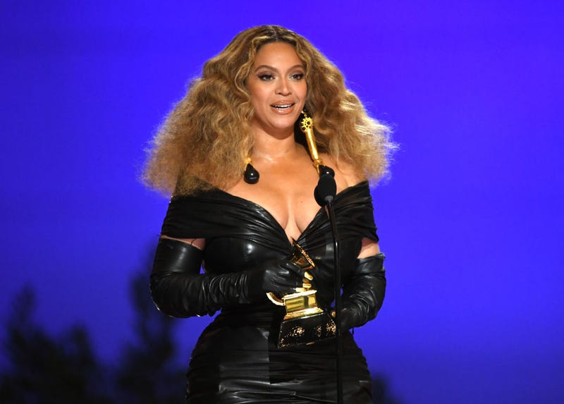 Beyoncé accepts the Best R&B Performance award for 'Black Parade' onstage during the 63rd Annual GRAMMY Awards at Los Angeles Convention Center on March 14, 2021 in Los Angeles, California