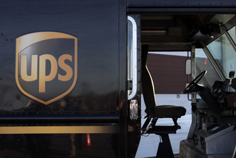 5: A United Parcel Service (UPS) hybrid electric truck