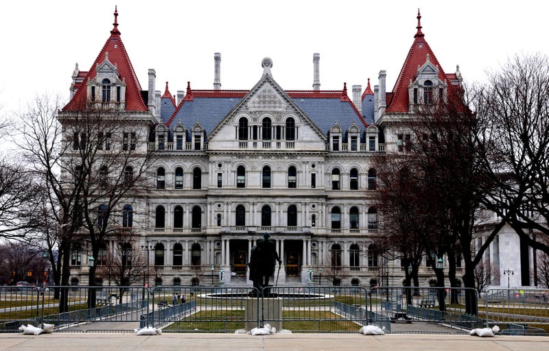 The New York State Capitol building is seen on March 17, 2021 in Albany, New York.