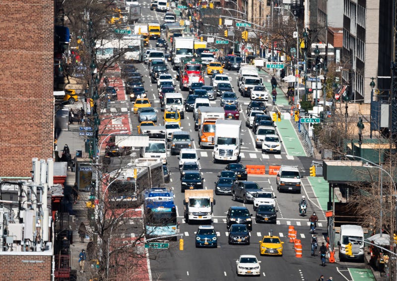 Traffic is especially bad in Midtown Manhattan on Gridlock Alert days