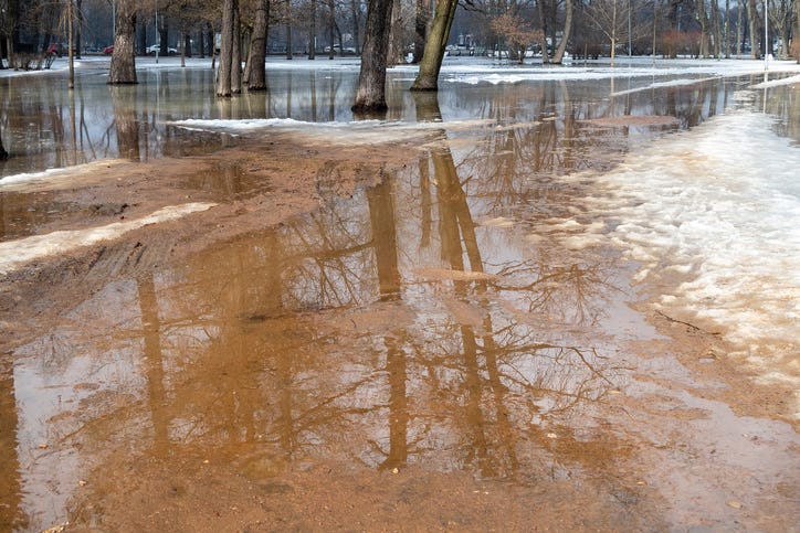 melting snow