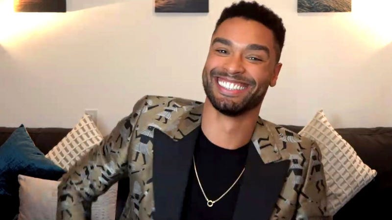 egé-Jean Page, winner of Outstanding Actor in a Drama Series category speaks at the 52nd NAACP Image Awards Virtual Press Conference on March 27, 2021.