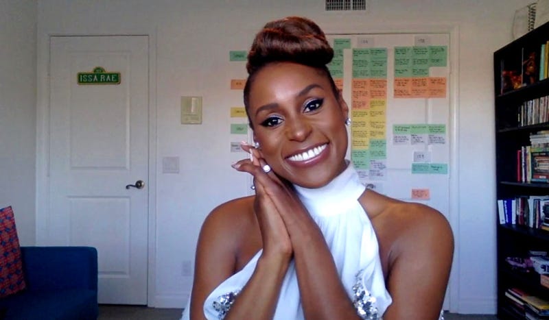 n this screengrab, Issa Rae, winner of Outstanding Actress in a Comedy Series category speaks at the 52nd NAACP Image Awards Virtual Press Conference on March 27, 2021 in Various Cities.